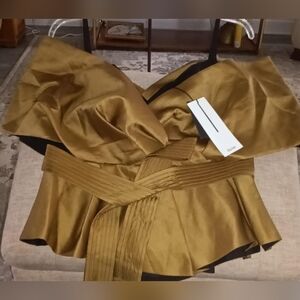 Acler Women's Fyffe Top Gorgeous Colour New W Tags Perf Cond Belted Zip Corset